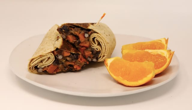 Black Bean Burrito.